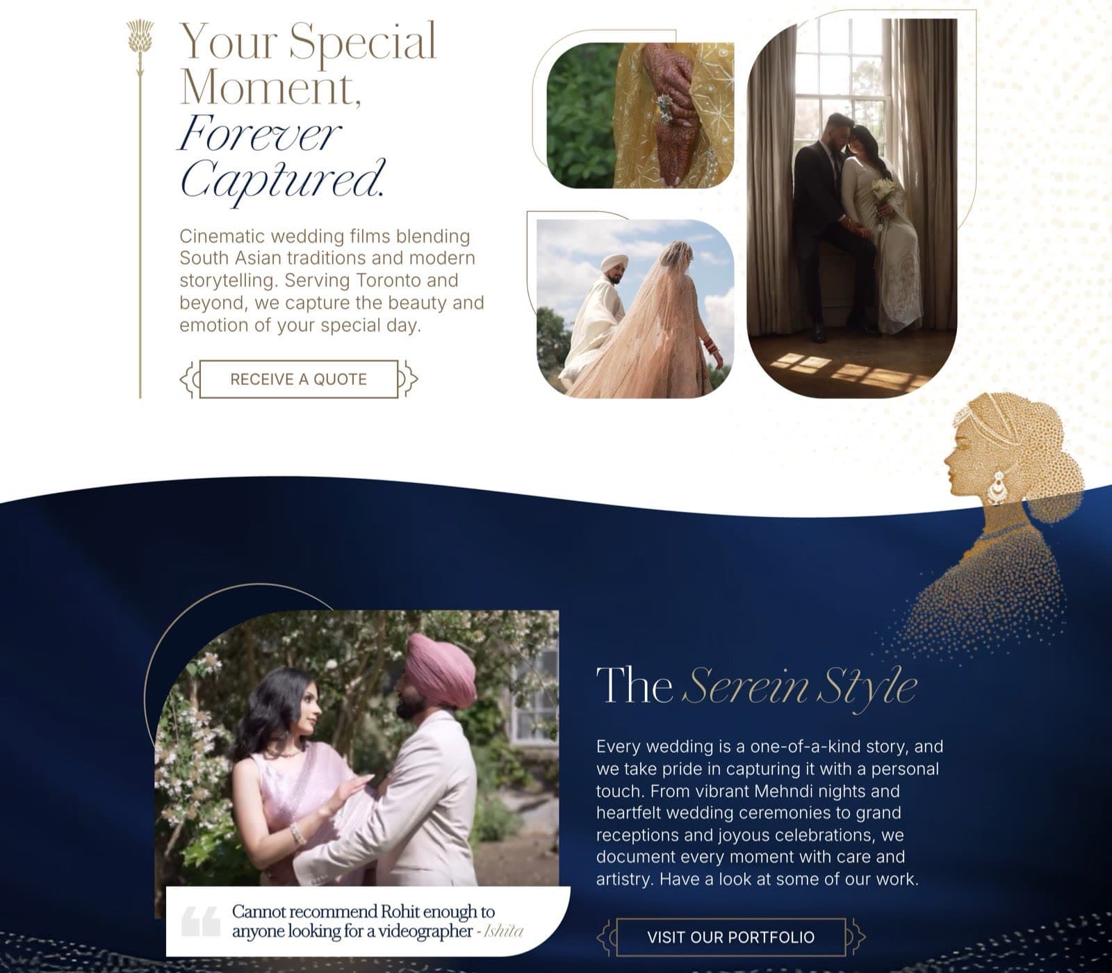 Serein Films, the shipped site